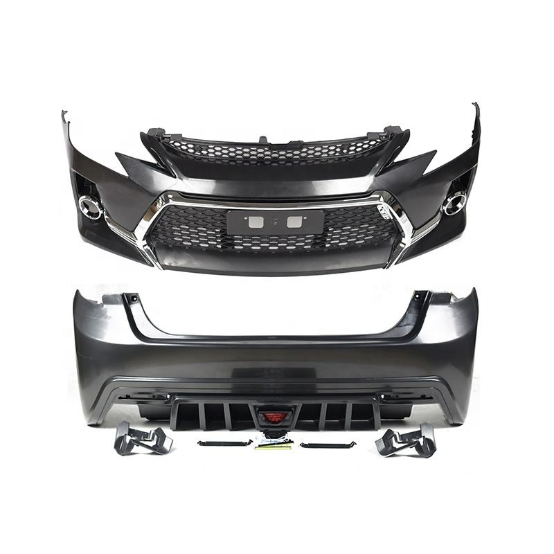 Car Bumpers for Toyota Reiz Mark X 2010-2016 Upgrade Gs Style Front Bumper Rear Bumper Side Skirt Car Body Kit