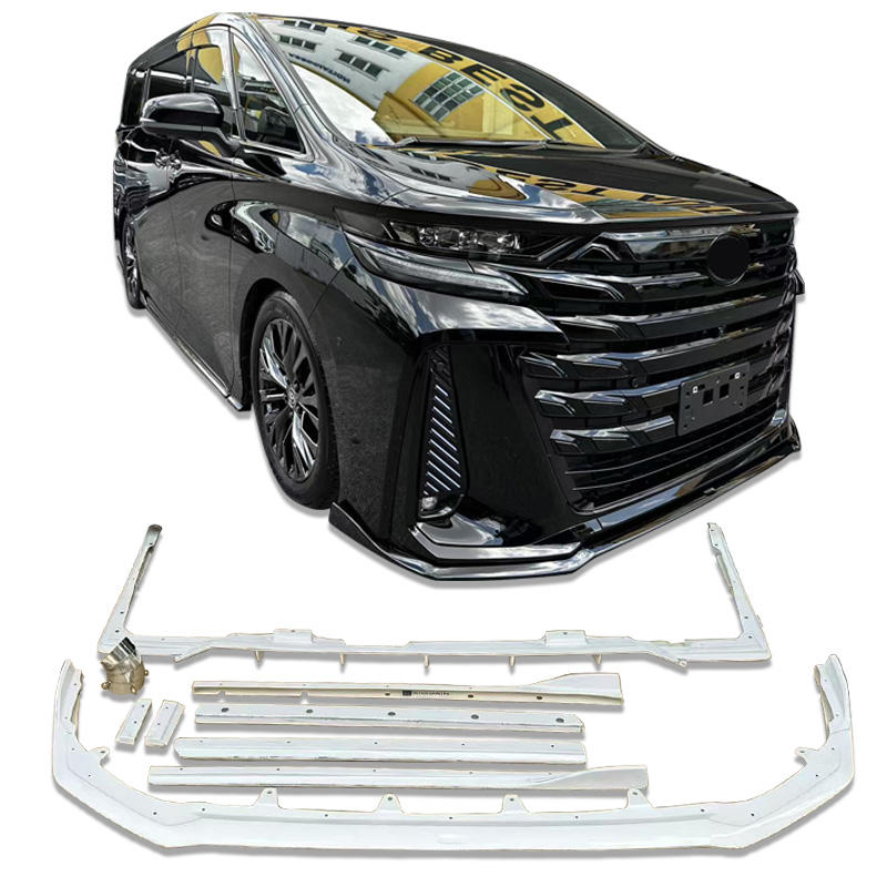 New Whole Set High Quality Car Body Kits Front Lip Rear Lip Side Skirts 100% Fitment for Toyota Vellfire 2024 2025