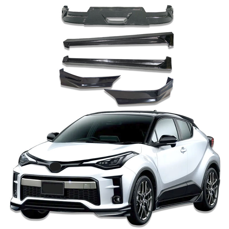 Whole Set Abs Material New Style Car Body Kits for Toyota Chr Gr Sport 2020-2024 Front Lip Side Skirts Rear Lip Body Kit