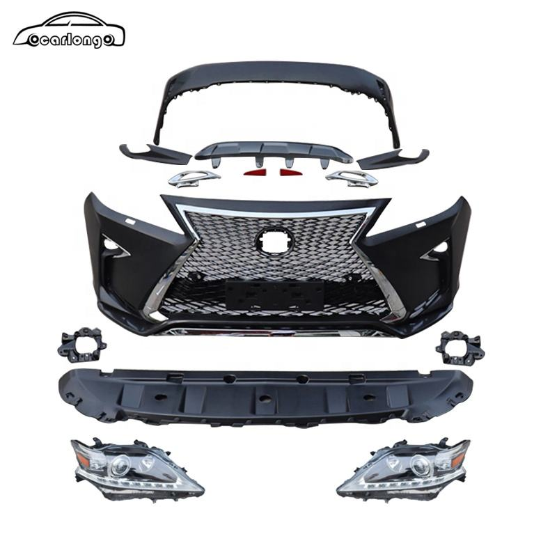 For Lexus RX270 RX350 RX450h 2009-2015 Upgrade 2016RX Sport Style Front Bumper Rear Bumper Grille Headlight Car Bumper