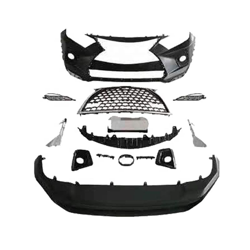 Good Injection PP Front Bumper New Car Parts Assembly for 2020 Toyota Rav4 Upgrade Lexus RX Style Front Face Car Bumper Body Kit