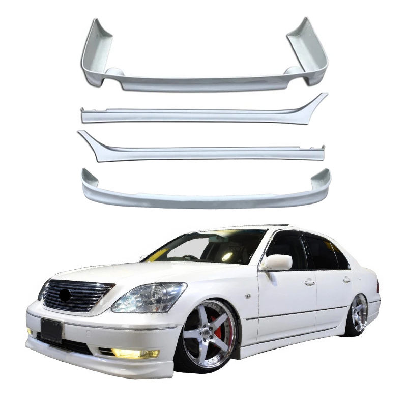 For Lexus LS430 2004-2006 Modified Front Lip Rear Lip Side Skirt ABS Material Factory Direct Car Body Kit