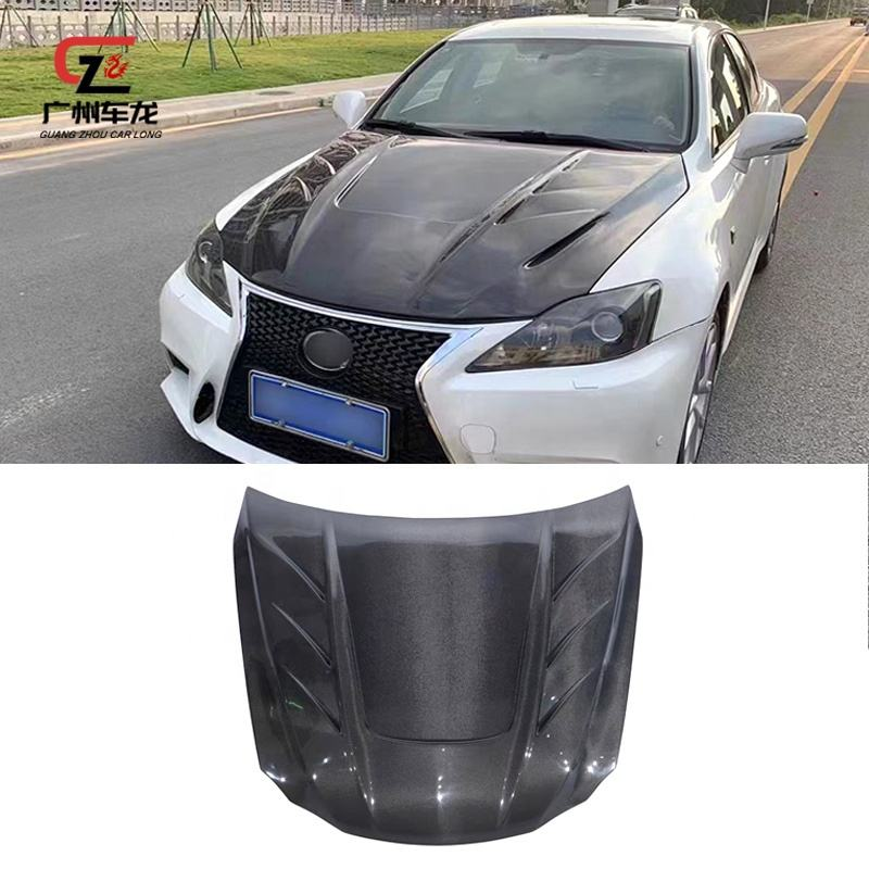 Excellent Modified Carbon Fiber Car Engine Hood Cover for Lexus IS250 IS300 IS350 2006-2012 Model Years