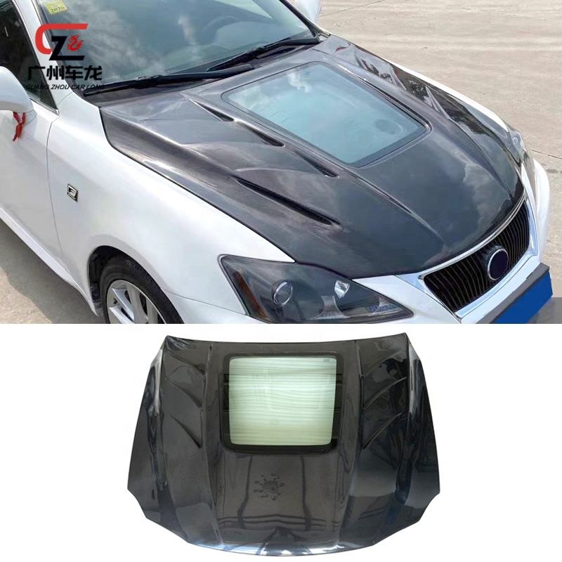 2006-2012 for Lexus IS250 IS300 IS350 Carbon Fiber Engine Hood Cover Custom Fit Car Cover