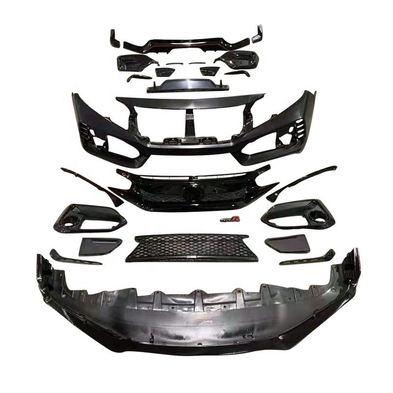 Suitable for 2016-2021 Honda Civic Hatchback and Sedan Upgrade New Typer Style Body Kits Car Bumpers