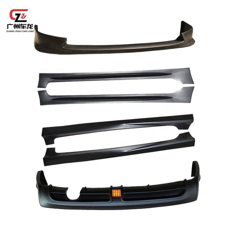 Car Body Kit for Honda Eight Generation Civic 2005-2008 Upgrade JS Style Front Lip Side Skirt Rear Diffuser Lip Factory Direct