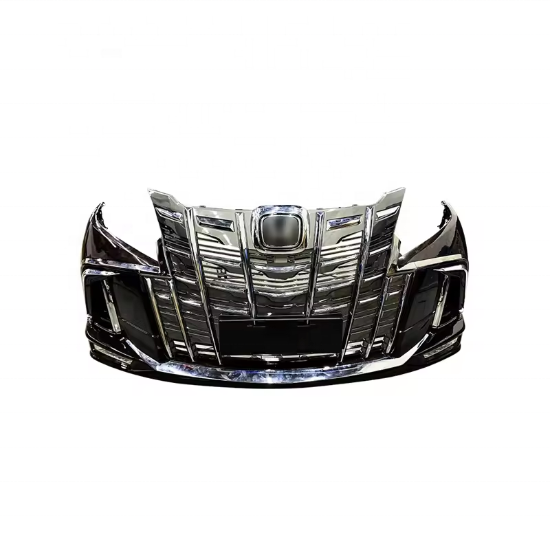 PP Material Car Bumper Saint Seiya Style Front Bumper for Honda Elysion 2016-2021 Front Radiator Grille with Electroplated Strip