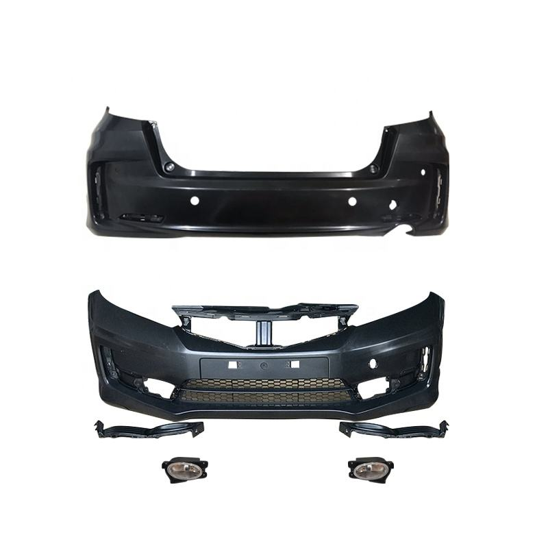 Car Bumpers ABS Material for Honda Fit Two Generation GE8 2011 2012 2013 Upgrade RS Style Front Bumper Rear Bumper Fog Lamp