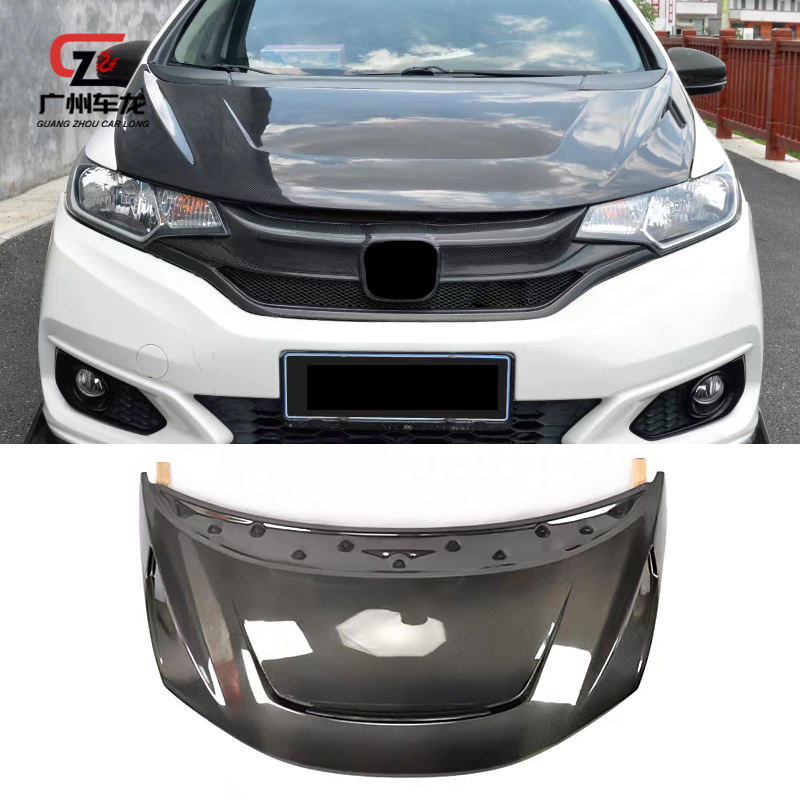 For Honda Fit 2014-2018 Carbon Fiber Hood Factory Outlet Hot Sell Car Body Kits Other Auto Parts