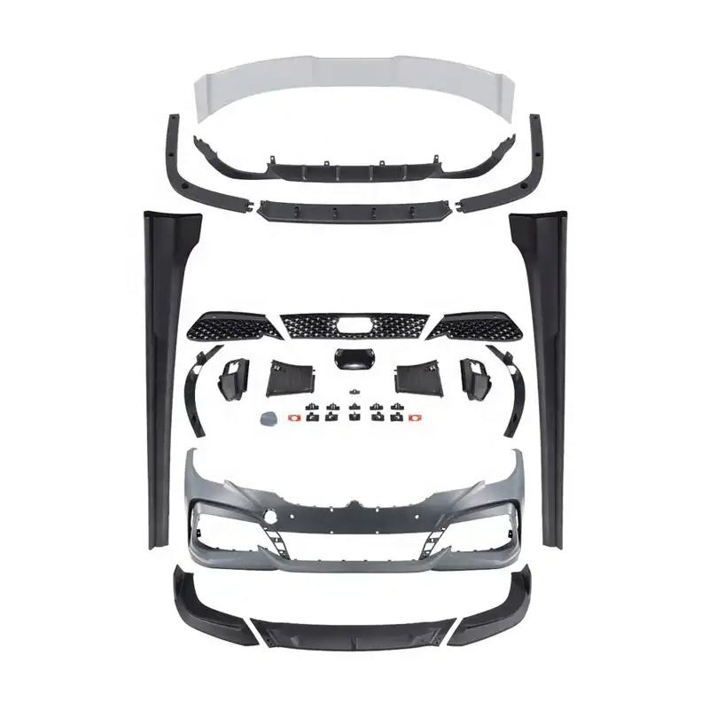 Car Bumpers for BMW 3 Series G20 G28 2019-2020 Upgrade YOFER Style Front Bumper Rear Lip Side Skirt Spoiler
