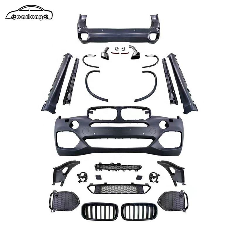Car Body Kit for BMW X5 F15 2014-2018 Upgrade M-tech Style Front Bumper Rear Bumper Side Skirts Grille Car Bumper