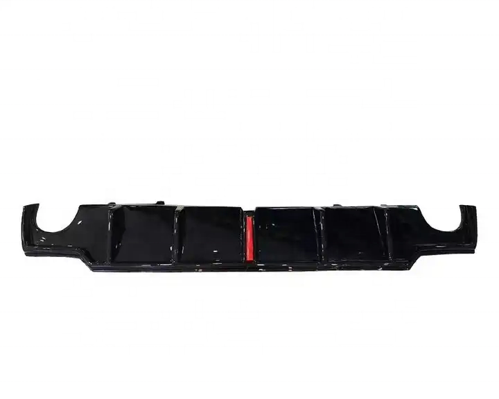 Car Bodykit for Lexus IS250 IS300 2006-2012 Rear Diffuser Lip With Pilot Light Bright Black Carbon Pattern Auto Exterior Parts