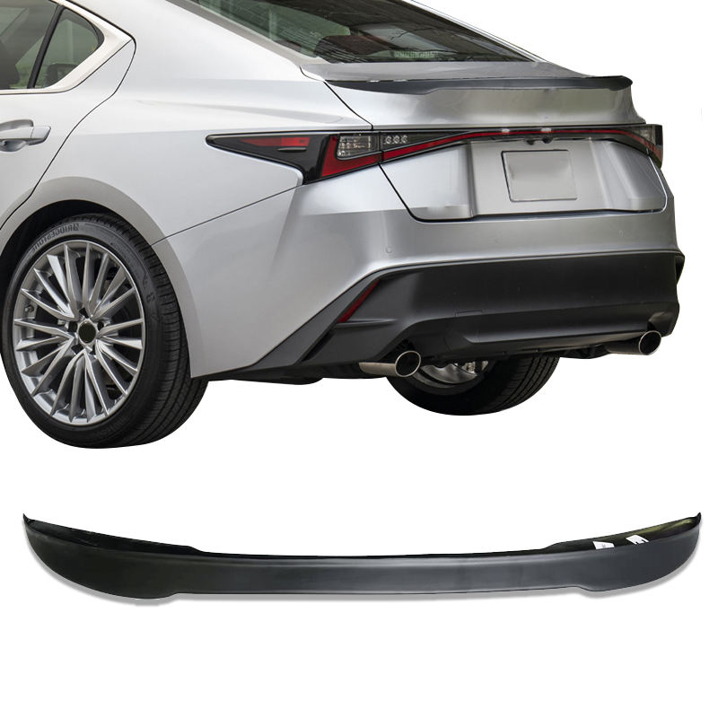 For Lexus IS 2021-2024 Trunk Spoiler Performance Pack Wing Lip Splitter Diffuser Tail Wing Back Trunk Accessory Part