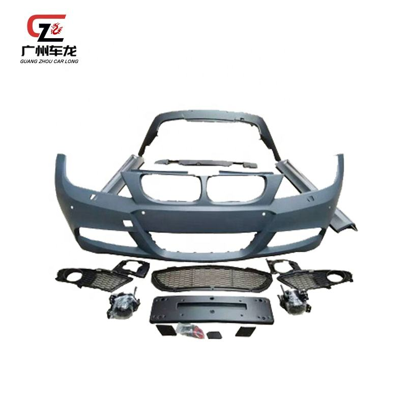 Car Bumpers MT Style Front Bumper Rear Bumper Side Skirts Body Kit for Bmw E90 2005-2012