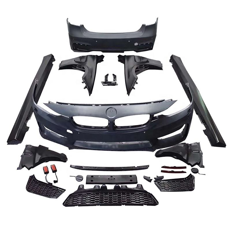 Bumper Cars M3 Style Front Bumper Rear Bumper Side Skirts Fender Body Kit for BMW 3 Series F30 F35 2013-2019