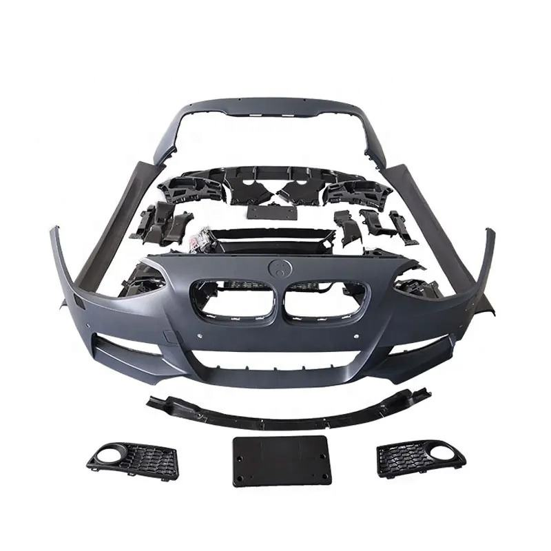 High Quality Car Bumper for BMW 1 Series F20 116 118 125 135 120 2010-2013 Upgrade MT Style Front Bumper Rear Bumper Side Skirts