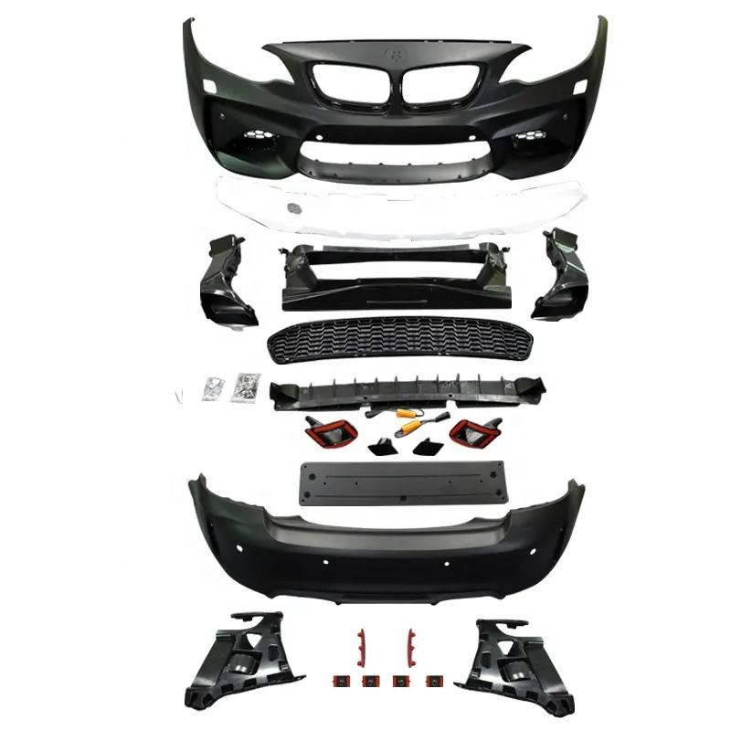New Style Front Bumper Rear Bumper Side Skirts Body Kit M2 Style for Bmw 2 Series F22 F23 2014-2019 Car Bumpers
