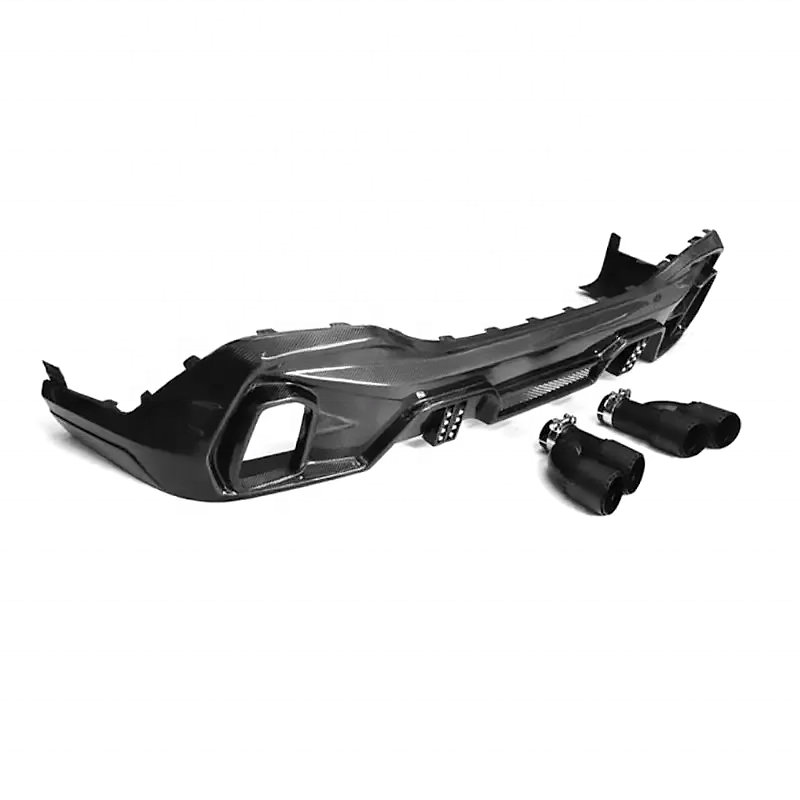 High Quality LD Style Carbon Fiber Car Bumpers Rear Lip for BMW X6 G06 2019-2022 Car Bodykit