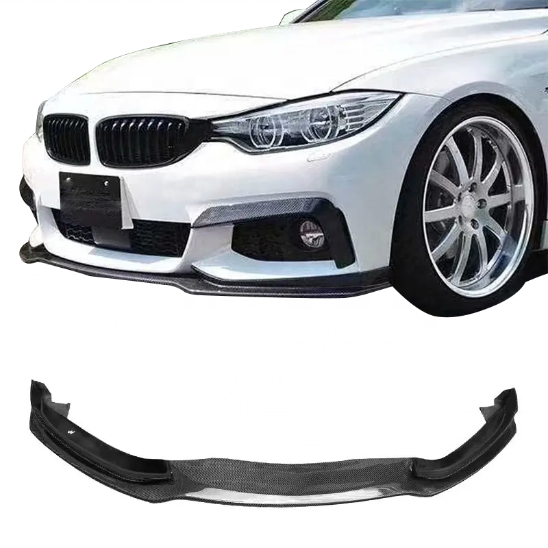 High Quality Carbon Fiber CC Style Car Bumper Front Lip Diffuser for BMW 4 Series F32 F33 F36 2014-2020 Car Bodykit