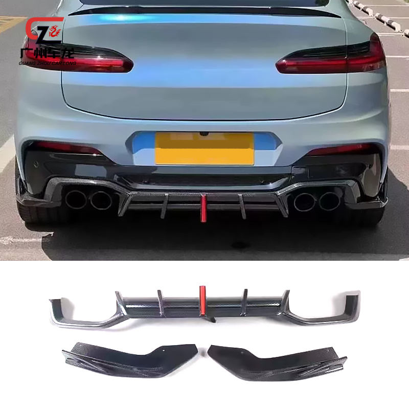 For BMW X4M F98 2019-2023 Carbon Fiber Rear Diffuser Lip Factory Outlet Hot Sell Car Body Kits Other Auto Parts