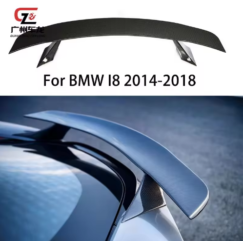 High Quality GT Style Carbon Fiber Rear Spoiler for BMW I8 2014 2018 Real Carbon Fiber Rear Trunk Spoiler Boot Lid