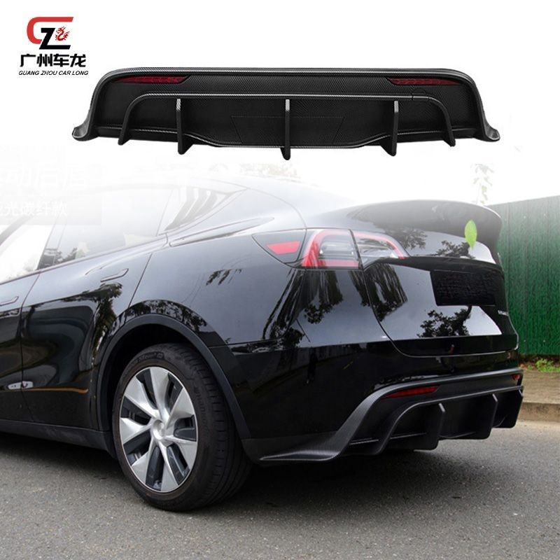 High Quality ABS Material Car Bumpers Rear Lip Rear Diffuser for Tesla Model Y Car Bodykit