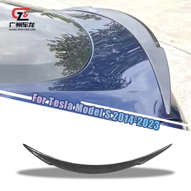 High Quality Carbon Fiber Rear Spoiler for Tesla Model S 2014-2023 Car Spoiler