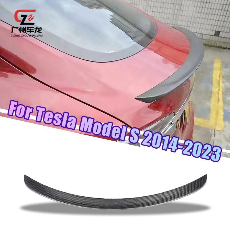 High Quality Carbon Fiber Rear Spoiler for Tesla Model S 2014-2023 Car Spoiler