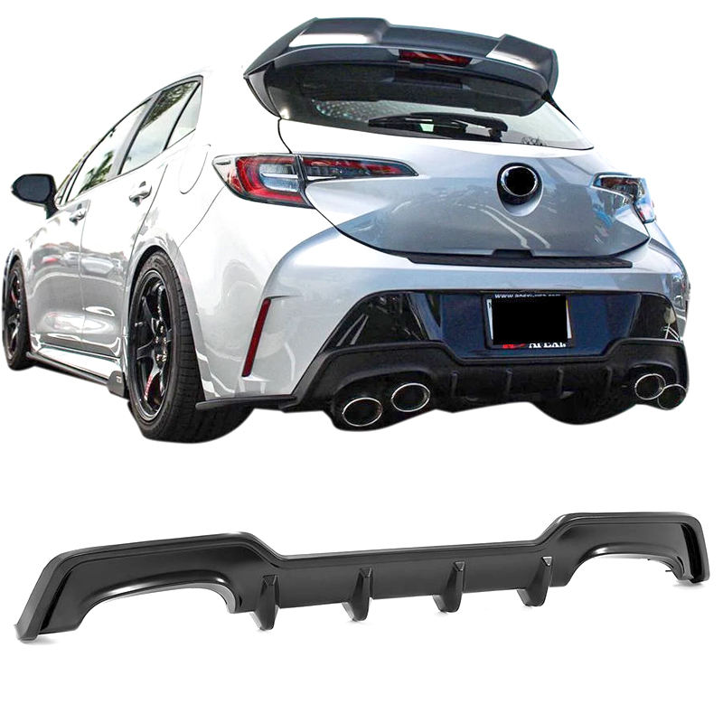 For Toyota Corolla Hatchback 2019-2024 Rear Lip Bumper Lip Diffuser Lip Car Body Kits ABS Material Exterior Parts