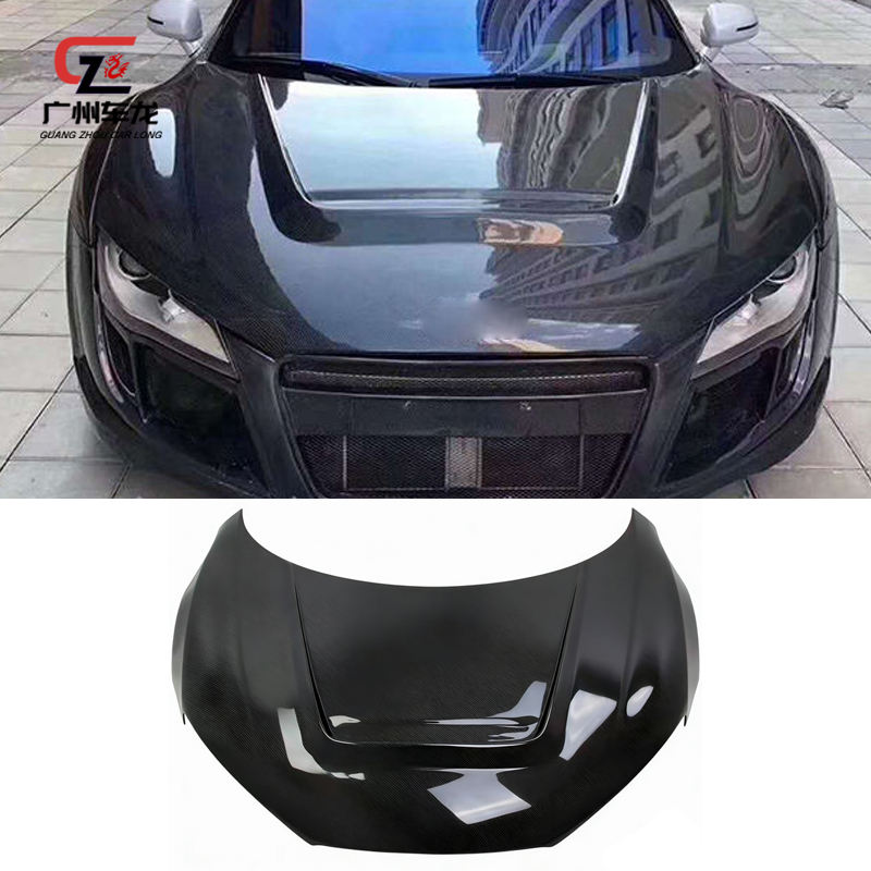 For Audi R8 V8 V10 2008-2015 PPI Style Carbon Fiber Hood Bonnet Factory Outlet Hot Sell Car Body Kits Other Auto Parts
