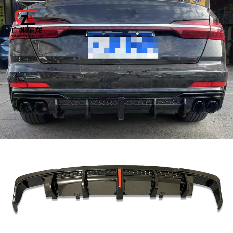 For Audi A6L 2019-2025 Upgrade S6 Carbon Fiber Rear Diffuser Factory Outlet Hot Sell Car Body Kits Other Auto Parts