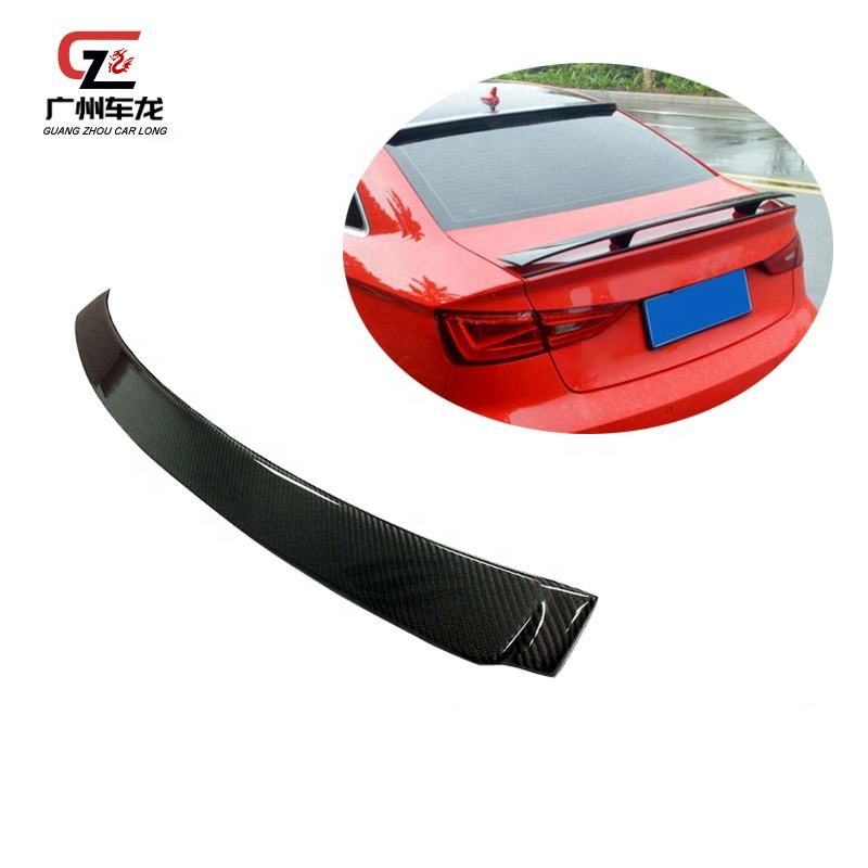 High Quality Real Carbon Fiber RS3 Style Roof Spoiler Rear Spoiler for Audi A3/S3 Sedan 2014-2020 Top Tail Wing Car Spoiler