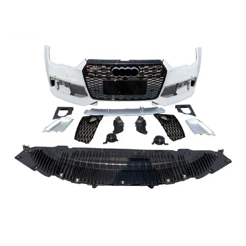 Hot Selling ABS Material Car Bodykit Front Bumper with Grille for Audi A7 2016-2018 Upgrade RS7 Style Car Bumpers