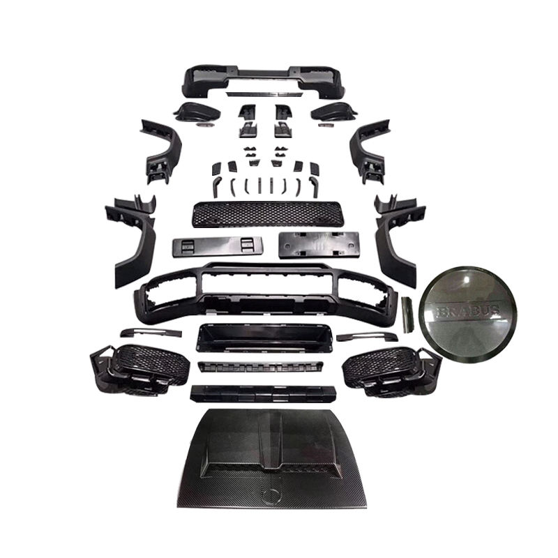 High Quality Car Bumpers Kits for Mercedes benz G Class W464 W463 G500 G55 G63 Upgrade Brabu Style Wide Body Kit 2019 2020 Engine Bonnet Cover