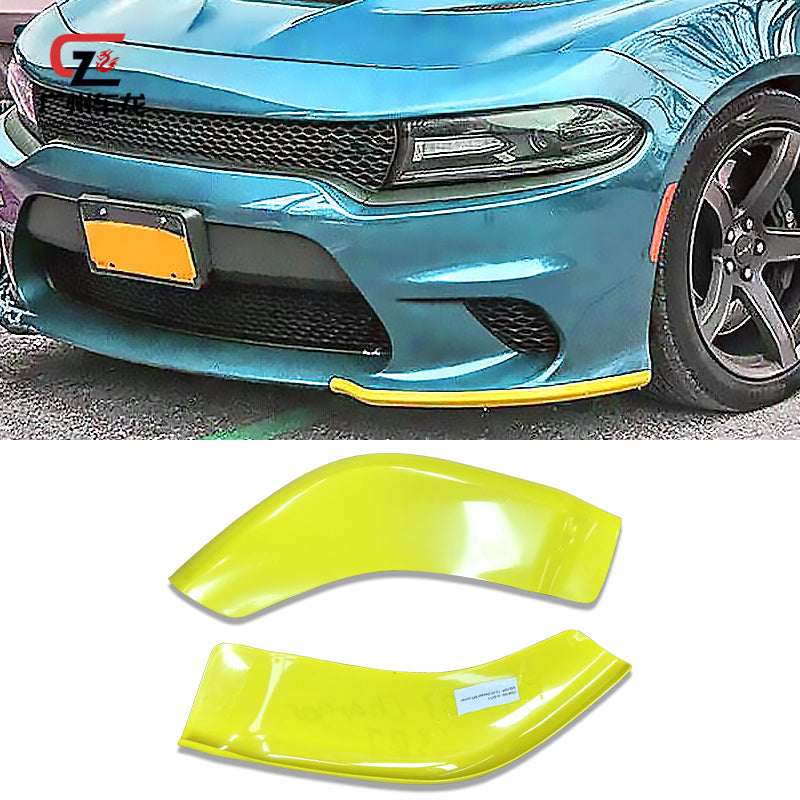 yellow color car front bumper lower splitter lip protector for Dodge Charger SRT 2015-2019