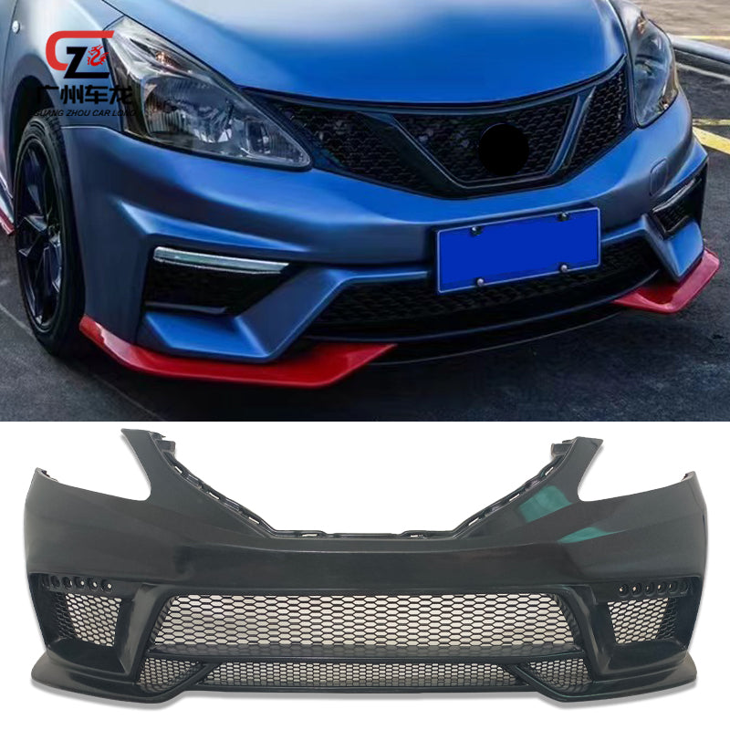 Car bumpers for Nissan Tiida 2011-2015 Front bumper Rear bumper Side skirt Auto parts