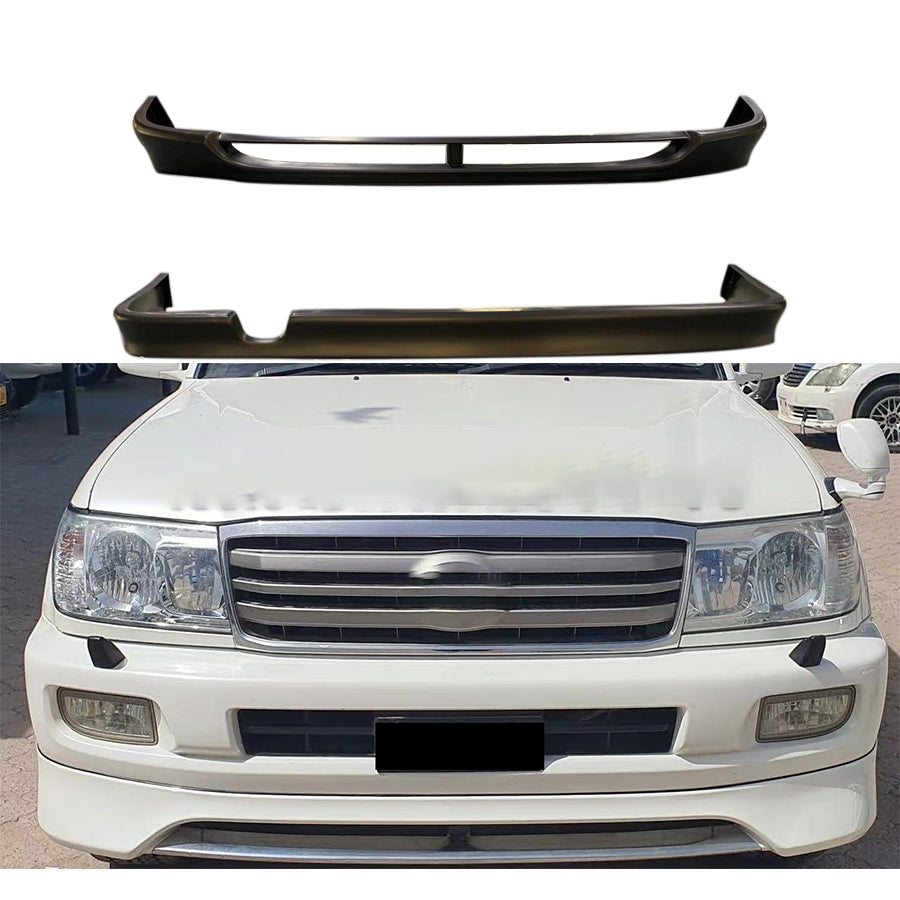 Car Body Kits For Toyota Land Cruiser FJ100 1998-2007 Matte Black Auto Front Bumper Splitter Lip Rear Diffuser