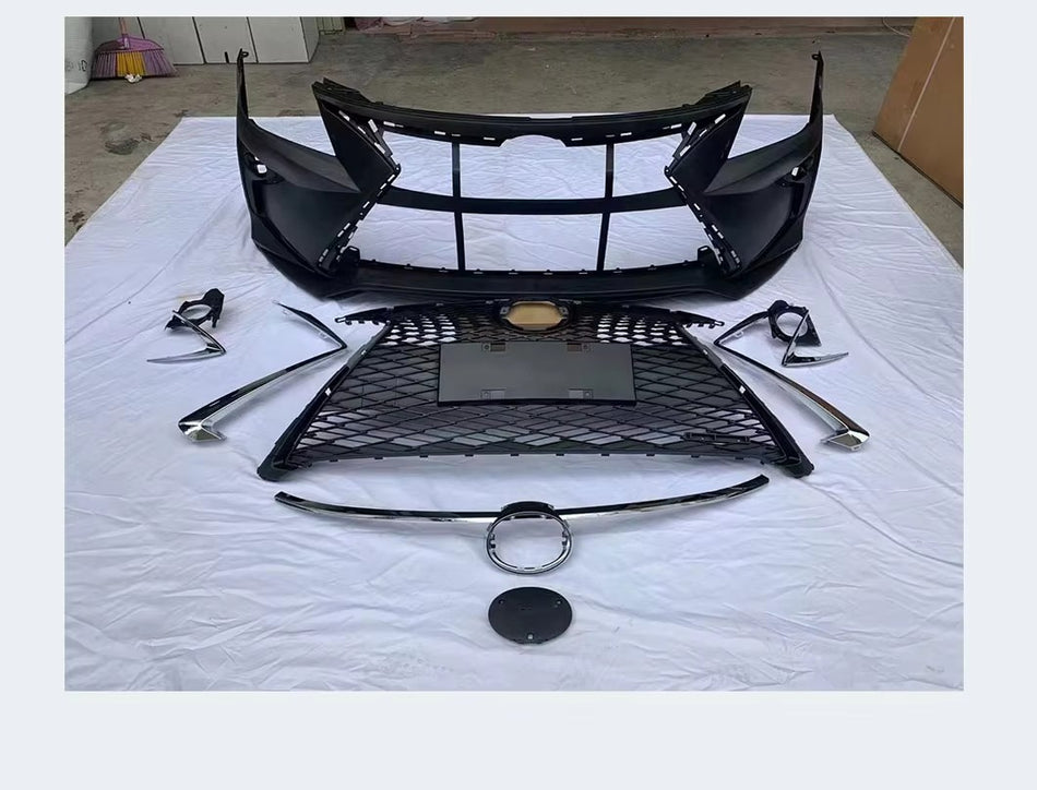 Factory Direct PP Material Car Bumpers for Toyota Camry 2007-2011 Upgrade Lexus ES Front Bumper with Grille Car Bodykit