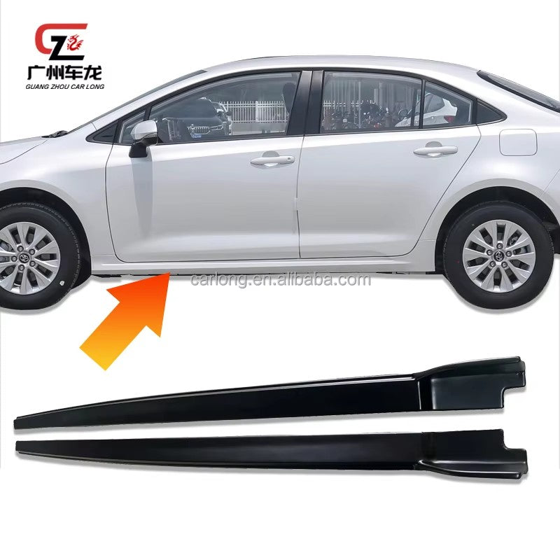 For Toyota Corolla 2022 Side Skirts Diffuser Bumper Car Body Kits ABS Material Exterior Parts